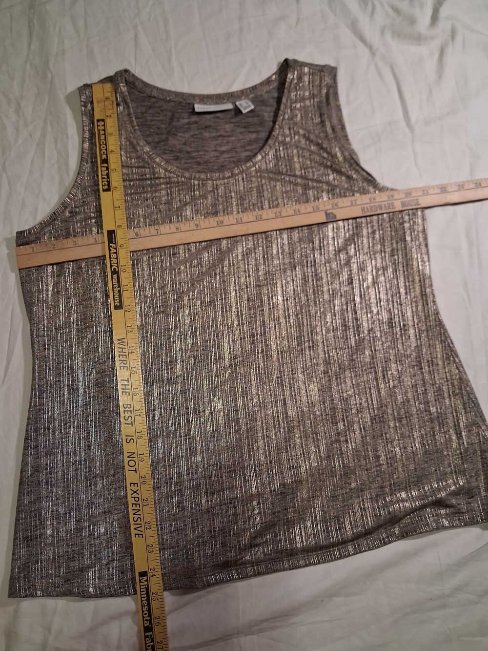 Susan Graver Size Large Metallic Open Cardigan Set With Tank Top And Jacket NWT - Picture 6 of 15